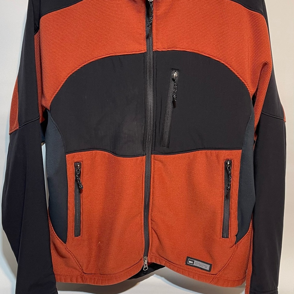 Equipment Black and Orange Performance Jacket
